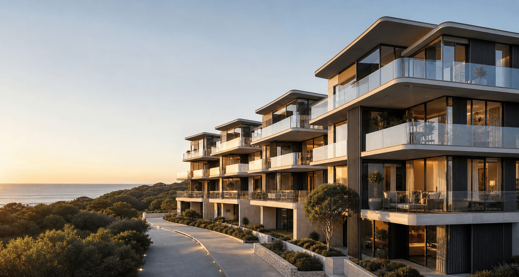 Modern apartment development